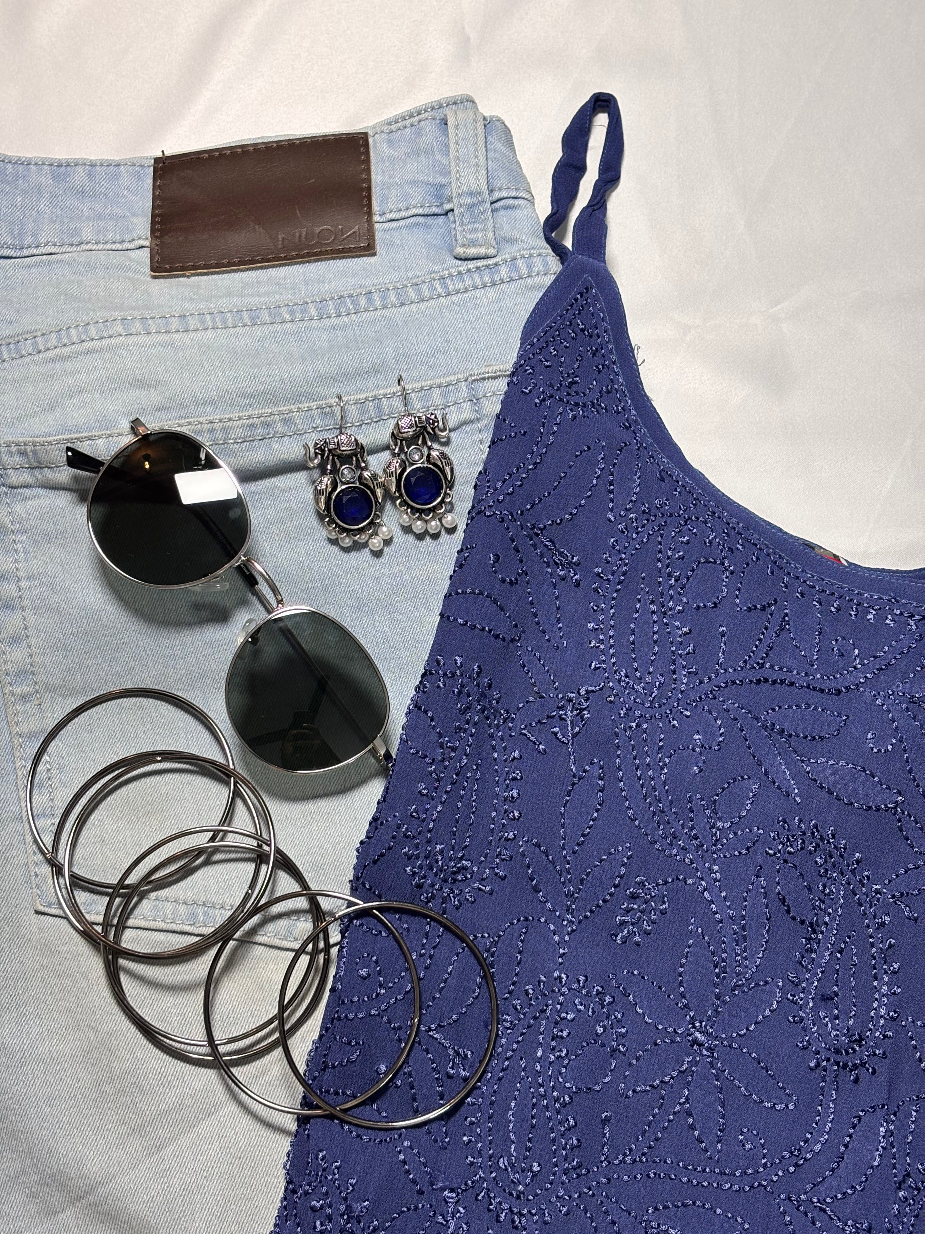 Rayon Spaghetti Kurti Short